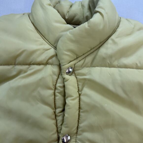 Swingster Vintage Beige Puffer Vest Size Small Snap Button USA MADE - Picture 3 of 8